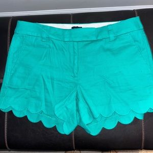 J.crew scalloped shorts NWOT